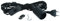Parus by Venso E27 Lampenfassung Helix 4m Textilkabel Schwarz, Eurostecker, Venso Ecosolutions Lampenfassung E27 mit Kabel für E27 LED Lampe, Bulb Holder, Kabel für Lampe, Fassung E27