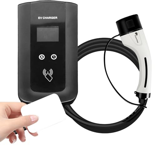Convitex 22KW Type 2 EV Wall Box Charger - Fast Electric Car Charging Station with RFID Card, 22KW Home Charging Point