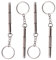 REQAG Set of 4 Mini Glasses Screwdriver 3 in 1 Precision Glasses Repair Set Key Ring Mini Hand Tool Portable Mini Screwdriver for Glasses, Jewellery and Watches Repair