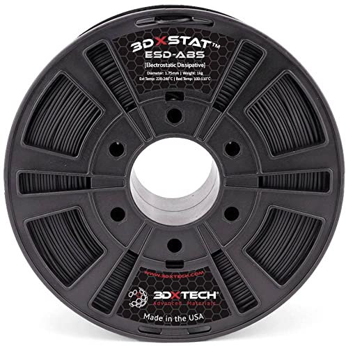 3D Xtech ABS2010750BK0 3DXSTAT Conductive ESD Filament ABS 1.75mm 750g Schwarz 1St.