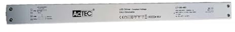 Fuente de alimentación Super Slim 48 V 150 W, regulable DALI2 Push botón, voltaje constante, LED Driver tipo balast, 400 x 32 x 21,6 mm