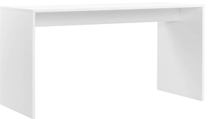 mokebo Schreibtisch groß in Weiß 'Der Produktive', auch als Computertisch & Arbeitstisch im Büro oder Kinderschreibtisch, PC Tisch oder Gaming Tisch im Kinderzimmer in 145x77x65 (B/H/T in cm)