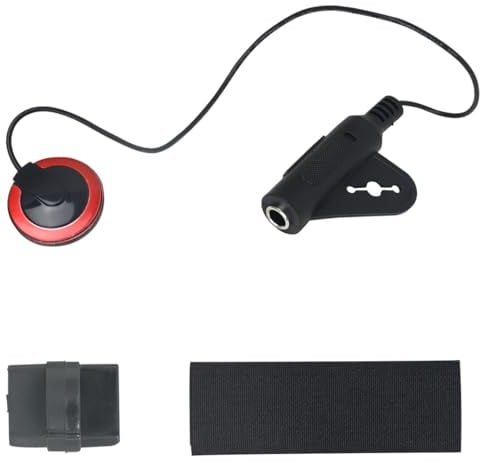 Gitarren Tonabnehmer, Gitarre Piezo Tonabnehmer, Mini Piezo Pickup, Tonabnehmer für Akustikgitarre, Kontaktmikrofon Pickup, Gitarre Mikrofon Pickups, Für Gitarre, Violine, Banjo, Ukulele, Cello