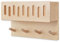 Ehrenkind® Kindergarderobe | Aus robusten Holz | Garderobe Kinder | Klein Natur mit Sichtfenster | geeignet als Wandregal Kinderzimmer | Kleiderhaken Wand | Kinder Kleiderhaken