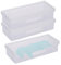 3 Stück Wattestäbchen Behälter für Reisen Tragbare wattepadspender Kleine Wattestäbchen Spender Wattepads Aufbewahrung Wattestäbchenbox Transparent für Wattestäbchen Wattepads Zahnseidepicks