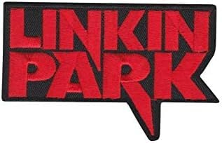 Linkin Park Red Black Aufnäher Besticktes Patch zum Aufbügeln Applique