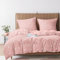 Boqingzhu Bettwäsche Herzen 135x200cm Rosa Altrosa Weiß Herz Bettwäsche Set Aesthetic Süß Romantisch Microfaser 3D Bettbezug Einzelbett mit Kissenbezug 80x80cm mit Reißverschluss