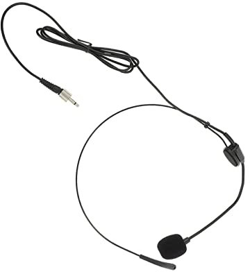 BESPORTBLE Head Mounted Microphone with Screw Lock Lightweight Design for Loudspeaker and Voice Amplifier Flexible and Compact for Easy Portability