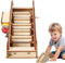 Juguete Patrón De Escalera De Madera - Puzzle De Mano Artesanal | Dispositivo De Experimentos Científicos Hecho A Mano, Mejorar Las Habilidades Práctica, Suave Kit De Construcción Decoración