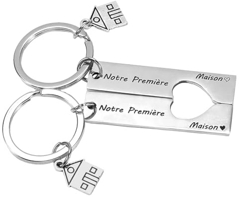 Anicy Cadeaux personnalisés Porte-clés Couple Anniversaire Cadeau