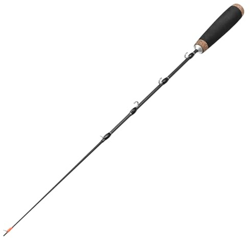 Eishängel - Kohlefaser, 50 cm Länge | Teleskop-Angelrute mit Linienaufwicklungsclip, Werfen auf gefrorenen See, Jiggen auf verschneiten | Wintertriebausrüstung Campingausflüge, Gletscherexpeditionen
