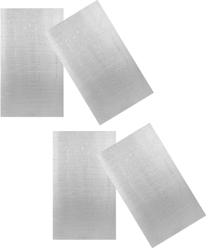 Lurrose Lot de 4 Panneaux Muraux Acoustiques et Isolants Thermiques 50x30 Cm Épaisseur 10 Mm, Film Insonorisant Auto-adhésif pour Isolation Phonique et Thermique Murale Intérieure