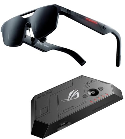 ASUS ROG XREAL R1-N Gaming AR Glasses Micro-OLED Full HD Display | Micro-OLED FHD, 240Hz Refresh Rate, 3DoF, Spatial Audio, 91g
