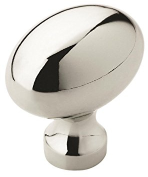 Amerock | Cabinet Knob | Polished Chrome | 1-3/8 inch (35 mm) Length | Vaile | 1 Pack | Drawer Knob | Cabinet Hardware