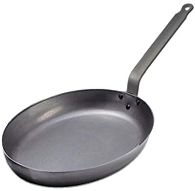 De Buyer - 5111.40 - Fischpfanne aus schwerem eisenstahl - Oval 40cm