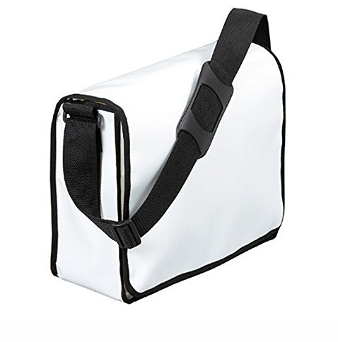 HALFAR TASCHE UMHAENGETASCHE FREIZEITTASCHE SCHULTERTASCHE BAG LORRYBAG® ECO, Farbe-:weiß