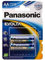 Panasonic Evolta AA LR6EGE/2BP - Pilas alcalinas, 1,5 V, 2 unidades, color azul
