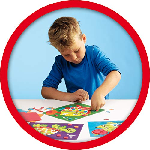 SES 89-14827 Creative lerne Mosaike Legen Lernspielzeug, Mehrfarbig