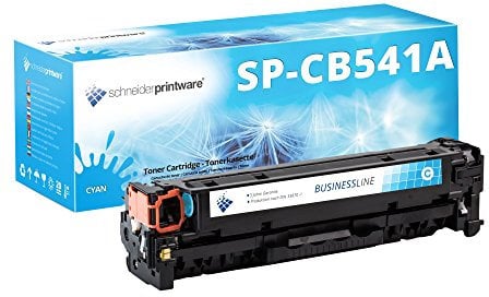 Schneider Printware Business Toner | 40% höhere Druckleistung | als Ersatz für CB541A 125A Cyan für HP Color Laserjet CM1312nfi MFP CP1210 CP1215 CP1217 CP1510 CP1514n CP1515n CP1518ni