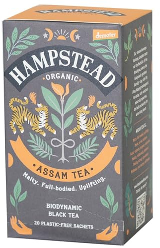 Hampstead Tea, Organic, Assam Tea, 20 Sachets, 1.41 oz (40 g)