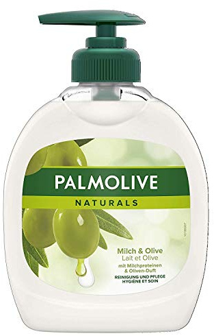 Palmolive Naturals Milch & Olive Flüssigseife, 4er Pack (4 x 300 ml)