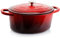 Crock-Pot Artisan Oval Enameled Cast Iron Dutch Oven, 7-Quart, Scarlet Red