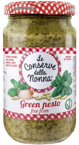 Le Conserve Della Nonna Vegan Nut Free Green Pesto 185g (Pack of 1)
