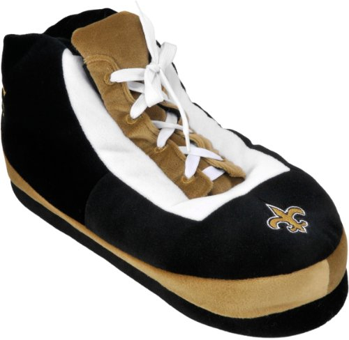 FOCO New Orleans Saints Wrapped Logo Sneaker Slipper Medium