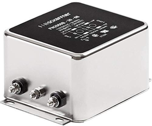 FN2060-3-06 - Power Line Filter, Chassis, 0.22 µF, 250 VAC, 3 A, EMI, RFI, Quick Connect, 2.5 mH