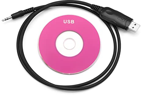 USB Program Cable for Icom Radio IC-V8 IC-2730 IC-2730A IC-2820 IC-5100 | IC-A6E IC-A24 IC-F4002 IC-M33 IC-M330GE IC-T10 Transceiver Walkie Talkie Clone CAT Cord Lead OPC-478 3.5mm 1-pin