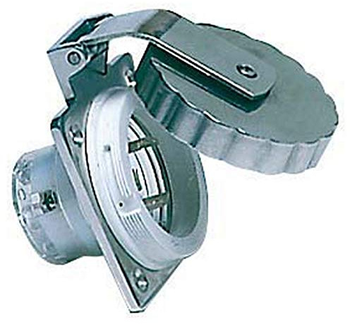 Osculati 14.330.00 Serie Prese e Spine Impermeabili 30 A, Inox