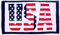 Badetuch Strandtuch Saunatuch USA LOGO Stars and Stripes 100% Baumwolle 175 x 100 cm