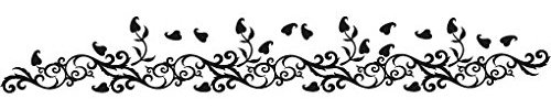 Fensterfolie Fenstertattoo Bordüre Herbstbordüre Aufkleber Frosted 20 x 288cm