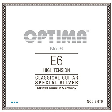 Klassikgitarre-Saiten No. 6 Special Silver Einzelsaite E6w versilbert high NO6.SHT6