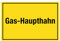 WANDKINGS Hinweisschild - Gas-Haupthahn - stabile Aluminium Verbundplatte - Wähle eine Größe - 20x15 cm