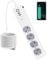 Jinvoo Zigbee 3.0 Smart Power Strip (Smart Steckdosenleiste 16A Zigbee 3.0 Mehrfachsteckdose mit 4 Unabhängig AC Ausgänge und 3USB Anschlüsse 1 Typ-C Kompatibel mit Alexa Google Home)
