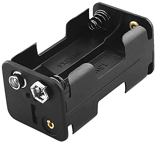 BestPlug Support pour Piles AA 4 Piles AA 1,5 V Noir