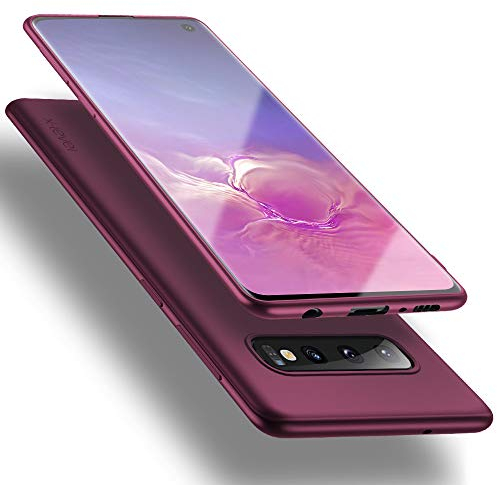 X-level für Samsung Galaxy S10 Hülle, [Guardian Serie] Soft Flex Silikon Premium TPU Echtes Telefongefühl Handyhülle Schutzhülle Kompatibel mit Galaxy S10 6,1 Zoll Case Cover - Weinrot
