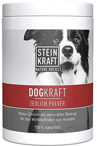 STEINKRAFT ZEOLITH Pulver für Hunde, 450g, 14 μm, hoher Klinoptilolith-Anteil, Premium Qualität, ohne Zusätze