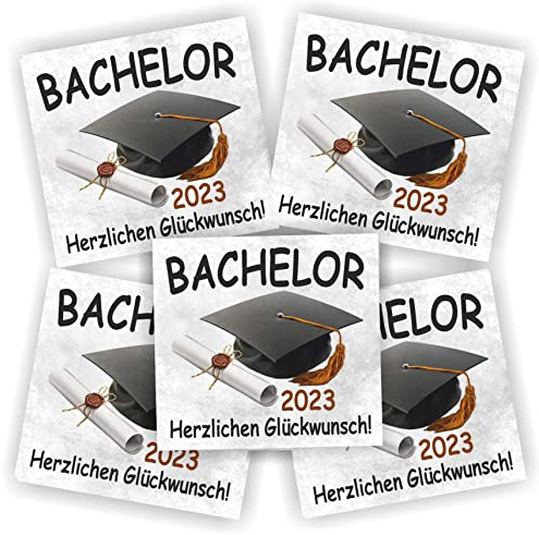 Play-Too 5 Aufkleber Flaschenetikett Etikett Bachelor 2025