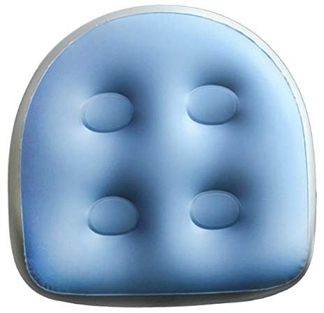 Baoblaze Spa et Bain À Remous Booster Coussin D'assise avec Ventouse, Support Dorsal Bain Spa Coussin Gonflable Souple Coussin de Massage Confortable Durable