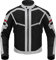 BORLENI Motorradjacke Sommer Herren Motorrad jacken Atmungsaktiver Panzerschutz Hochglanz Reflektierend Grau XXL