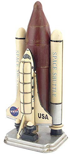 YTOOZ Space Shuttle Rocket Model, Rocket Iron Sculpture Statue Dekoration Retro Nostalgic Home Desktop Display Collection Gedenkgeschenk