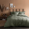 MATT & ROSE Housse de Couette 260x240 cm Unie Lin LAVÉ 2 Personnes | 100% Lin Lavé | Oeko-TEX | Lichen