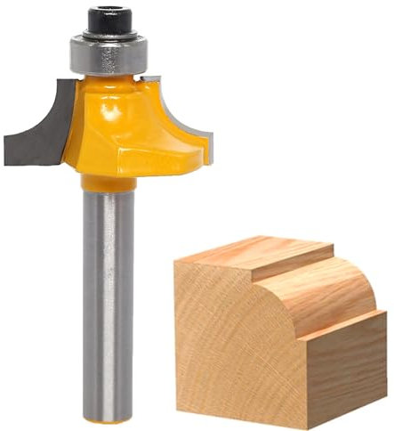 Akylin Round Over Beading Router Bits 1/4 Shank,Radius 1/4 Corner Bead Edge Forming Cutter,for Quarter Rounding Trim