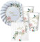 irpot Kit n.2 Addobbi tavola nozze oggi sposi floral geometric set tavola per feste matrimonio sposa sposo rose fiori bianco wedding