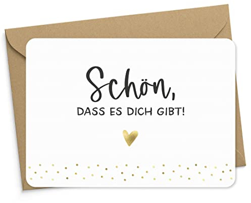 KuschelICH Schön, dass es Dich gibt! Karte DIN A6 mit Briefumschlag (Schön)