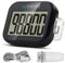 Gzvxuny 3D Schrittzähler mit Clip, Walking Schrittzähler mit Großer LCD-Anzeige, Einfacher Schrittzähler Ohne App und Handy, Genauer Pedometer Verfolgen Sie Schritte