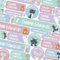 50 School Name Labels for Children No Iron Name Tags for Clothes Name Stickers for Water Bottles, Uniform, Secondary School, College, Care Homes, Washable and Dishwasher Safe (Cats)