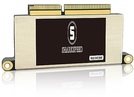 S SHARKSPEED SSD 256Go pour MacBook Pro Retina 13 A1708(2016-2017) EMC 3164/2978 Non-Touch Bar, Disque Dur Interne M.2 NVMe PCIe Gen3.0x4